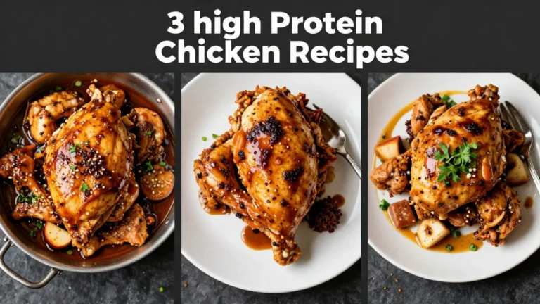 3 high protein chicken recipes