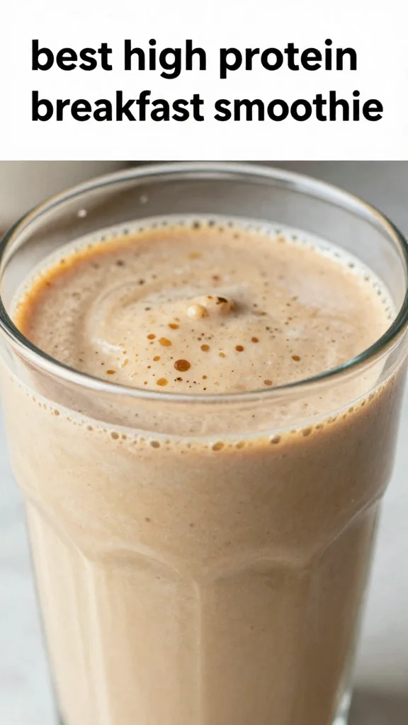 best high protein breakfast smoothie 